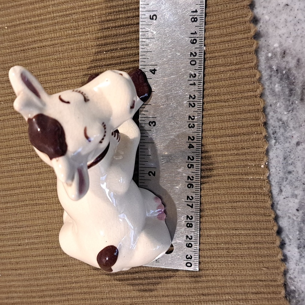 5 Vtg Ceramic Figurines. RIO HONDO Cow, 2 Brown Horse,  Lamb &  Pink Elephant - Picture 11 of 12